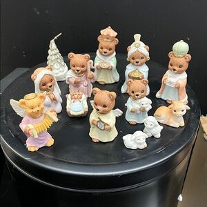 HOMCO complete Adorable Bear Nativity scene